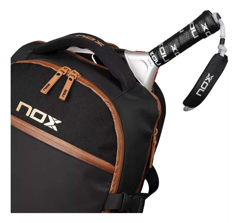 BACK PACK LUXURY OPEN SERIES NEGRO/CAFE