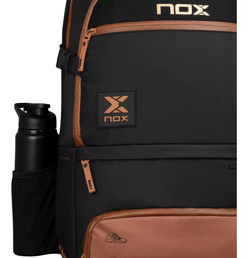 BACK PACK LUXURY OPEN SERIES NEGRO/CAFE