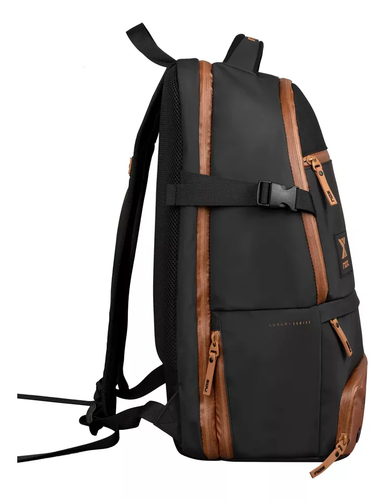 BACK PACK LUXURY OPEN SERIES NEGRO/CAFE
