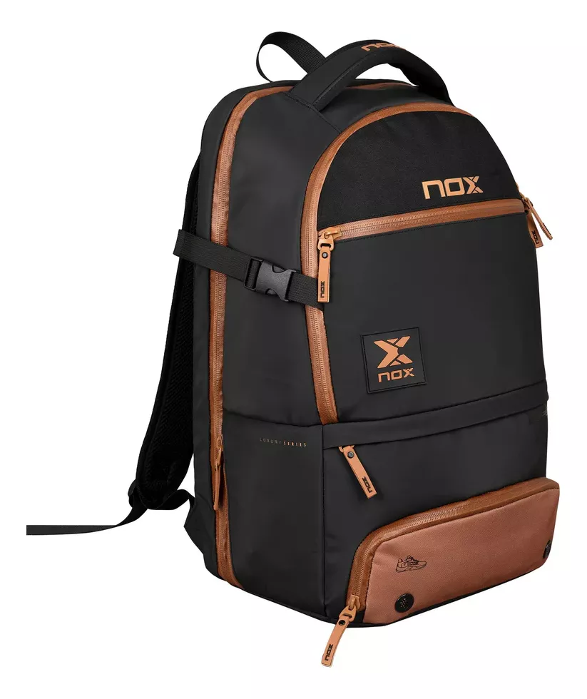 BACK PACK LUXURY OPEN SERIES NEGRO/CAFE