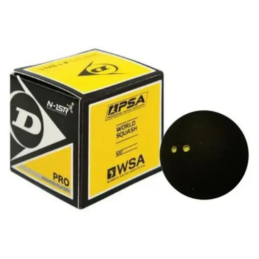 PELOTA DOBLE PUNTO AMARILLO DUNLOP